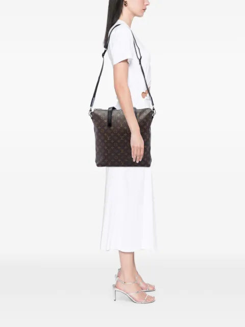 Louis Vuitton Pre-Owned 2014 Monogram Macassar Kitan satchel Brown BKJKWISXF9N41F3D