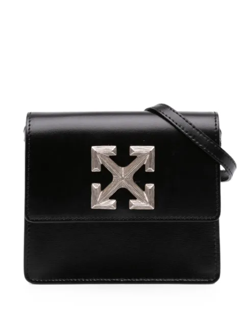 Off-White Pre-Owned 2019 Calfskin Jitney 0.7 Bag crossbody bag Black AGUSM6N4EOFFKEV0