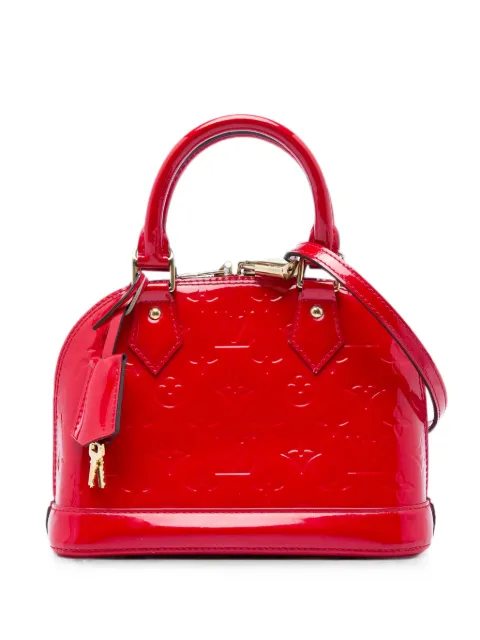 Louis Vuitton Pre-Owned 2015 Monogram Vernis Alma BB satchel Red 96M766E7VTD6VGXR