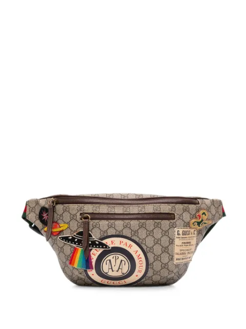Gucci Pre-Owned 2016-2026 GG Supreme Courrier Web belt bag Neutrals YGM4WWC898B0XSDX