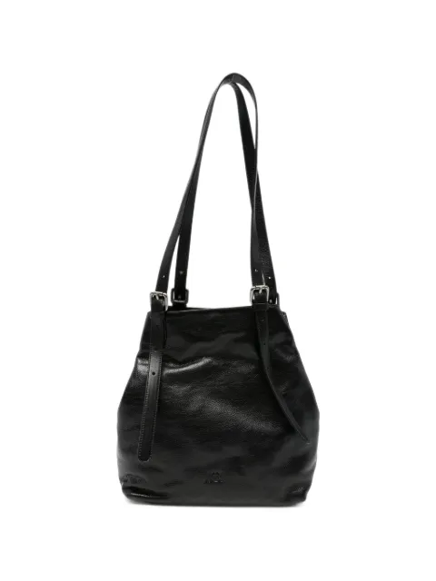 AUTENTICA 504 Galatea pebbled-leather shoulder bag Black S26GMNMA099