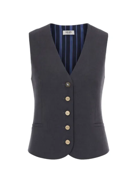 LIU JO flannel waistcoat Grey WF6257T743A