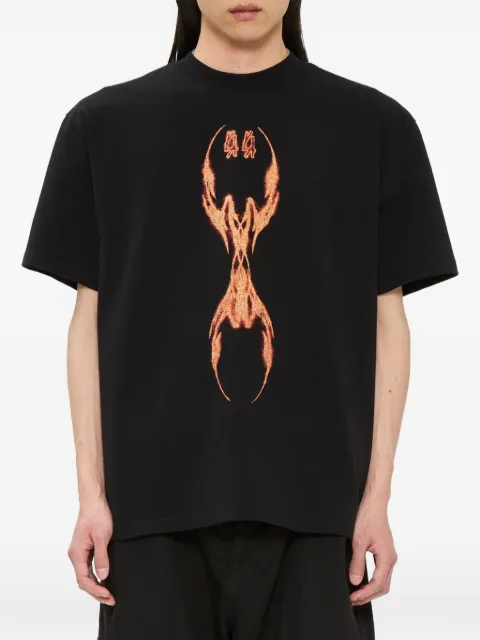 44 LABEL GROUP graphic-print crew-neck T-shirt Black B0030669FA706