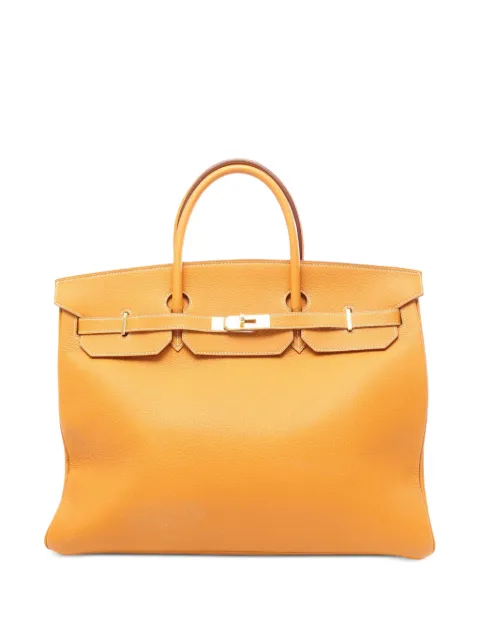 Hermès Pre-Owned 2000 Togo Birkin Retourne 40 handbag Yellow ZHZ417QU5FHNAKX3