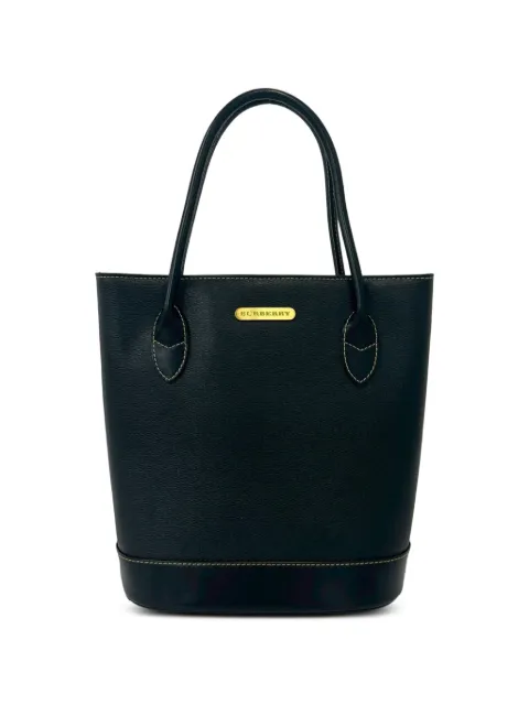 Burberry Pre-Owned 2000-2017 Leather tote bag Black DQ3QQG131E59UX2N