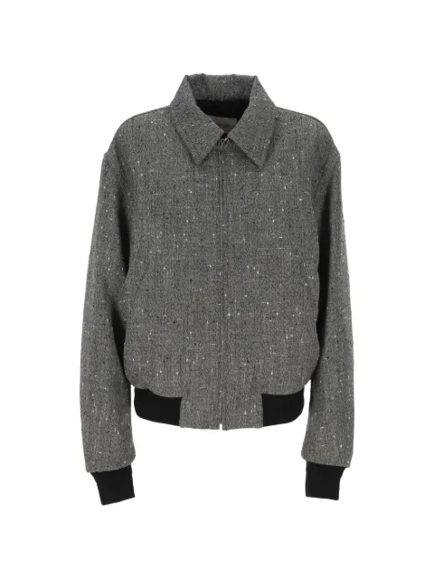 ARMARIUM flecked-wool bomber jacket Grey ARMTMJ026W033052SALTANDPEPPER