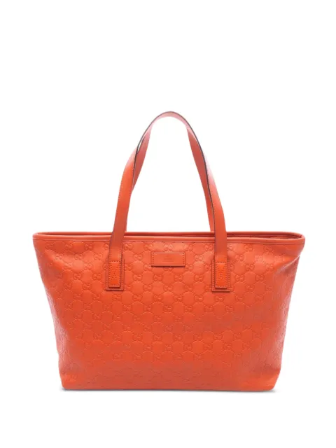 Gucci Pre-Owned 2000-2015 Medium Guccissima tote bag Orange OWI7GX5AEDX4ZBU9