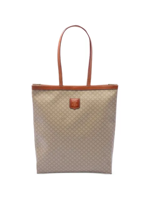 Celine Pre-Owned 20th Century Macadam Coated Canvas tote bag Neutrals V7CUXZSVM94ZOE8C