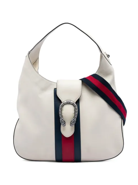 Gucci Pre-Owned 2016-2026 Calfskin Dionysus Web satchel White OOYJ6K9R0LUWSU19