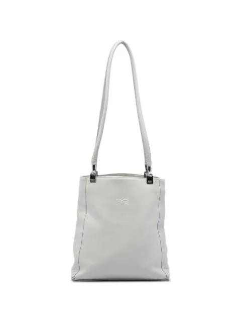 Balenciaga Pre-Owned 2000-2026 Soft Leather Shopper tote bag White KTBX4CJIHWS5UE22