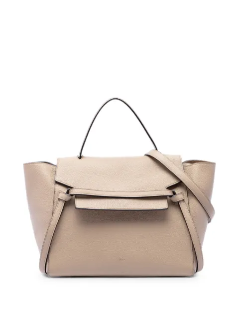 Celine Pre-Owned 2015 Mini Leather Belt satchel Neutrals J3YTAFQ64Y6YKS97