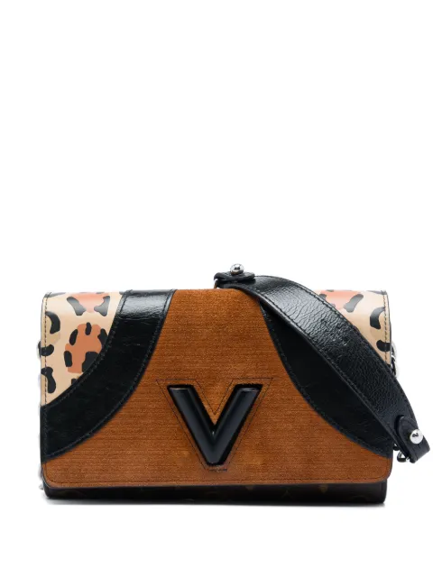 Louis Vuitton Pre-Owned 2018 Monogram Wild at Heart Twist Wallet on Chain crossbody bag Brown BE7C2DP0IMMKFOC7