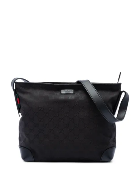 Gucci Pre-Owned 2016-2026 GG Canvas Web crossbody bag Black 89BKDEDI8TH884T6