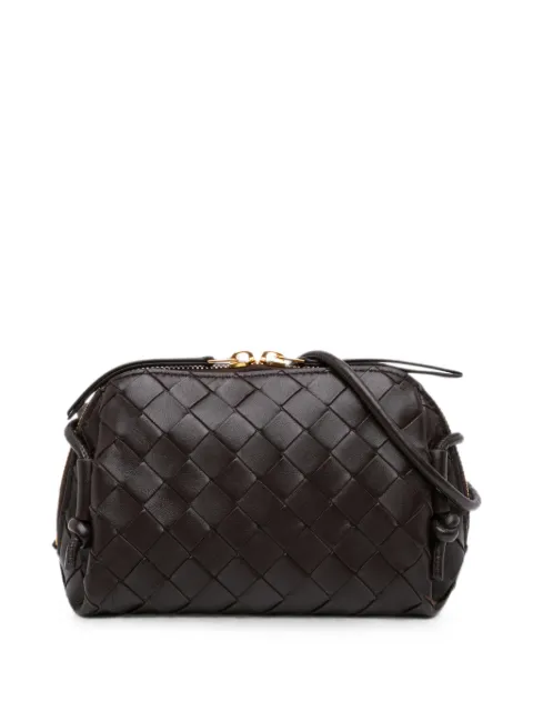 Bottega Veneta Pre-Owned 2012-2026 Mini Lambskin Intrecciato Loop Camera Bag crossbody bag Brown 14Z5LGKNMKV5DHWC