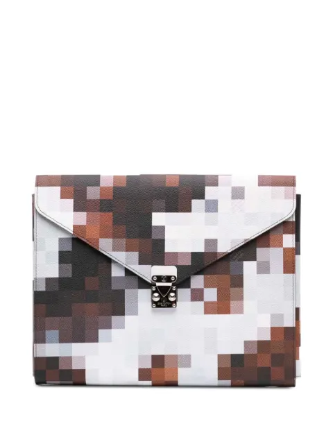 Louis Vuitton Pre-Owned 2024 Damier Cowmooflage Mark Folder clutch bag Brown 0NM4677M8V0N85V5