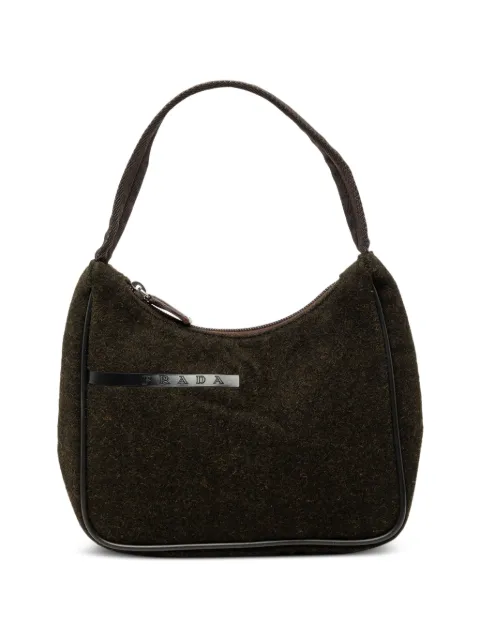 Prada Pre-Owned 2010-2026 Sports Line Wool handbag Brown 82LZ1XZF1AQ5CXQI