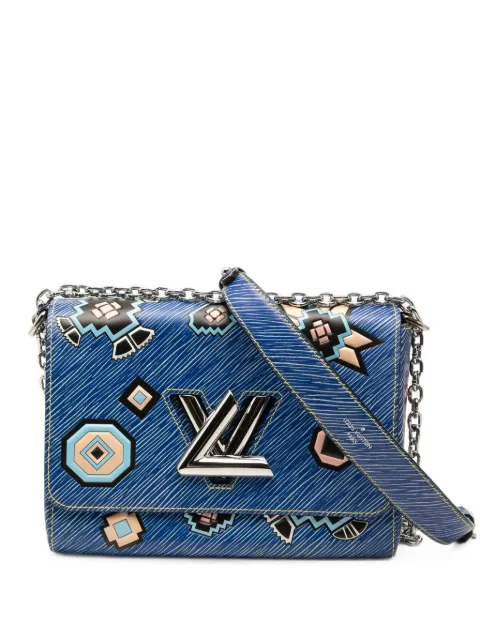 Louis Vuitton Pre-Owned 2015 Epi Denim Azteque Twist MM crossbody bag Blue VDWCW6YMI6PVOJ40