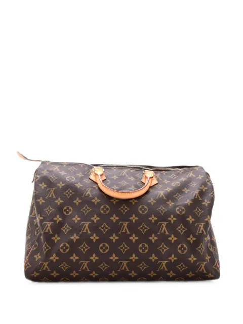 Louis Vuitton Pre-Owned Speedy Handbag Monogram Canvas 40 satchel Brown 0VV2UB9AHHDU036Z