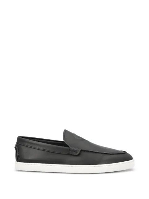 Christian Louboutin NeoCL boat shoes - reversed calf leather - black Black 3260683BK01