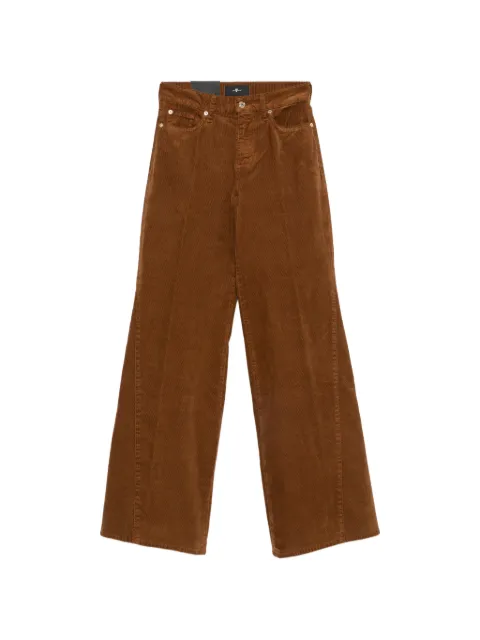 7 For All Mankind Lotta corduroy-effect trousers Brown 7UG20V64U7