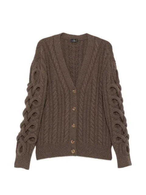ETRO cable-knit cardigan Brown WRKP0021AV12D