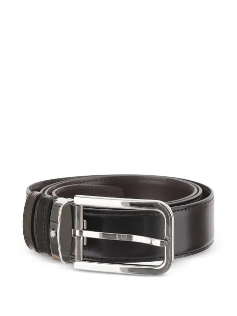 Montblanc reversible logo-plaque belt Black 223407