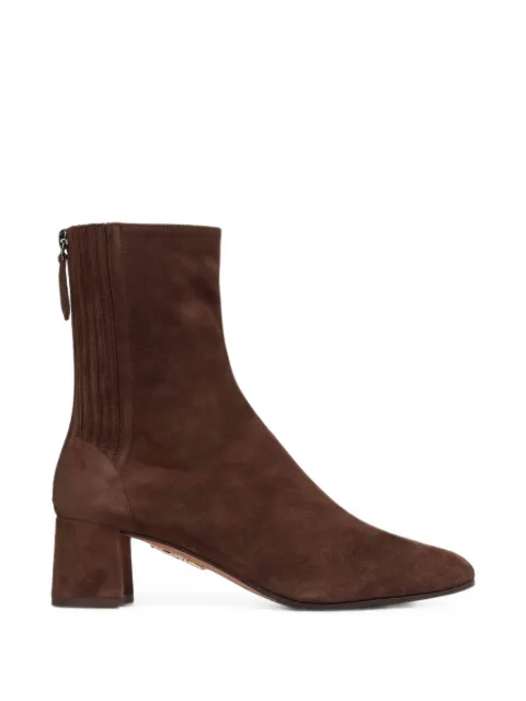 Aquazzura Saint Honore booties 50 Brown SHOMIDB0SUEESP