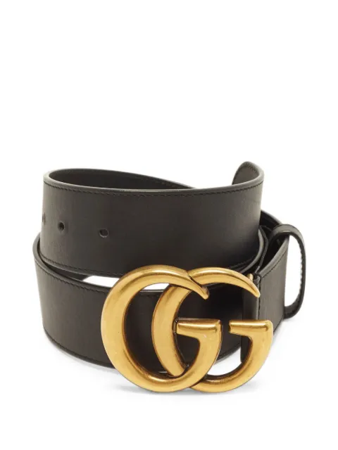 Gucci Pre-Owned GG Marmont buckle belt Black 1400894
