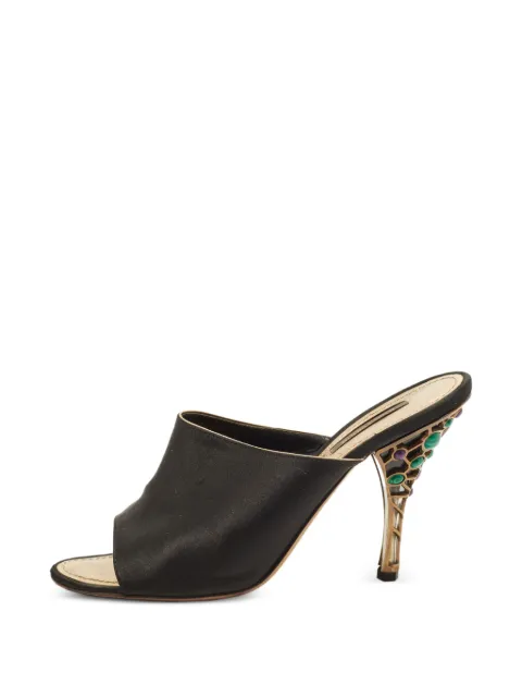 Louis Vuitton Pre-Owned embellished open-toe heeled sandals Black 1390173