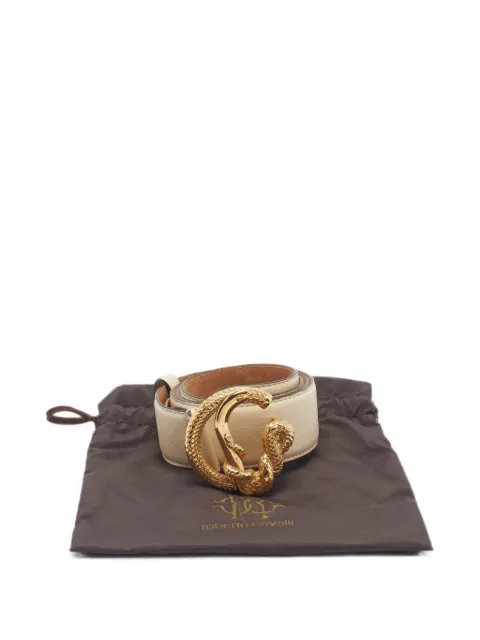 Roberto Cavalli Vintage snake buckle belt Neutrals 1371156