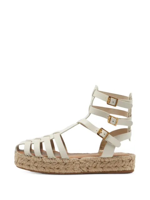 Christian Dior Pre-Owned Marine Dioriviera platform espadrilles White 1404056