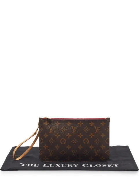 Louis Vuitton Pre-Owned 2014 Neverfull Monogram clutch bag Brown 1403507