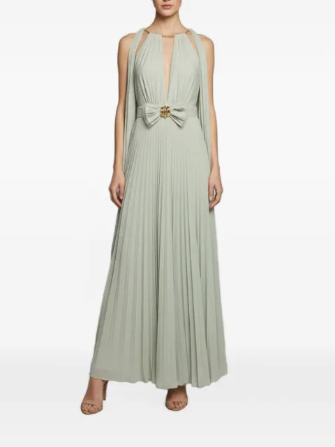 Elisabetta Franchi sleeveless maxi dress Green 1395870