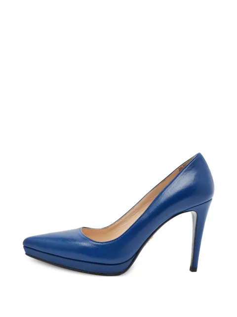 Prada Pre-Owned pointed-toe platform pumps Blue 1403293