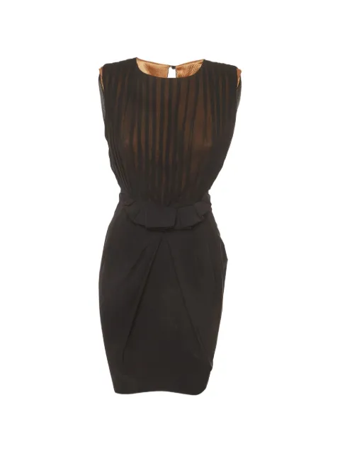 Elisabetta Franchi pleated midi dress Black 1388465