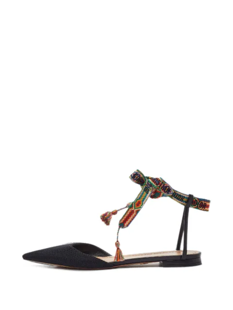 Christian Dior Pre-Owned pointed-toe flat sandals Black 1381212