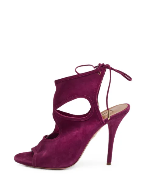 Aquazzura Sexy Thing cutout sandals Purple 1393256