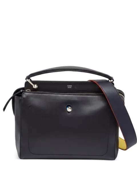 Fendi Pre-Owned 2016 large Dotcom tote bag Black 1385582