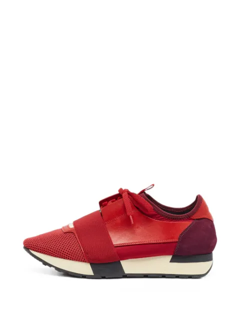 Balenciaga Pre-Owned Race Runner mesh sneakers Red 1386848