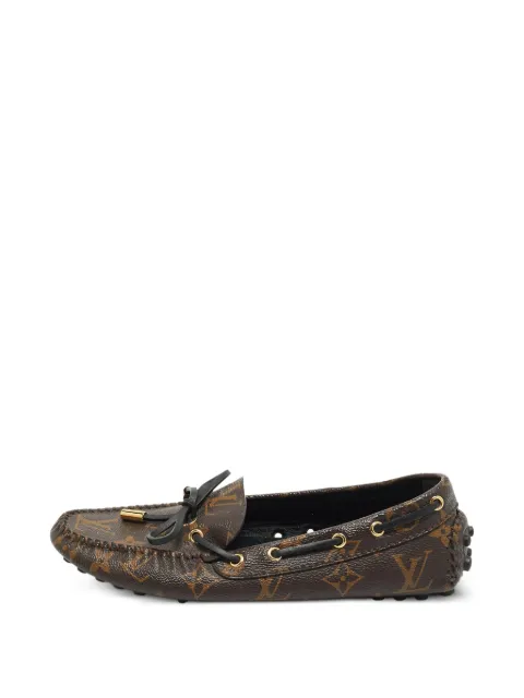 Louis Vuitton Pre-Owned Gloria Monogram flat loafers Brown 1384483