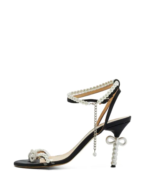 MACH & MACH Star faux pearl sandals Black 1384297