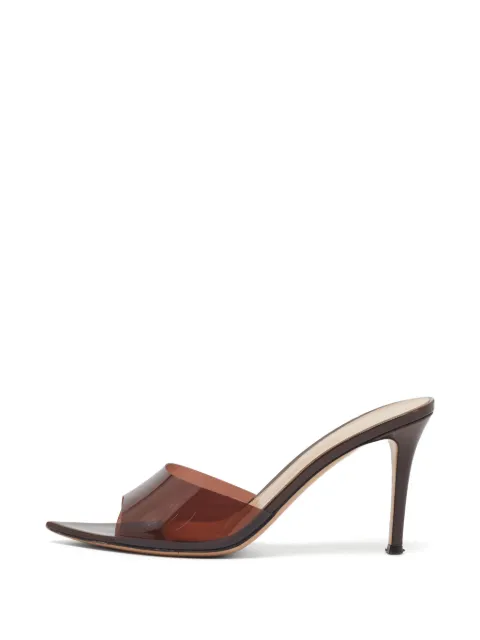 Gianvito Rossi Elle translucent sandals Brown 1393734