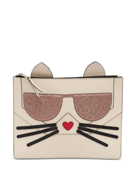 Karl Lagerfeld Vintage K/Kocktail Choupette pouch bag Pink 1401843