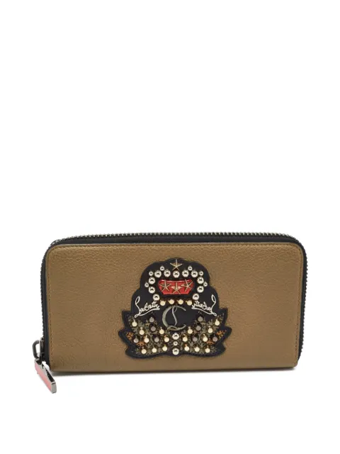 Christian Louboutin Pre-Owned Panettone studded wallet Green 1386567
