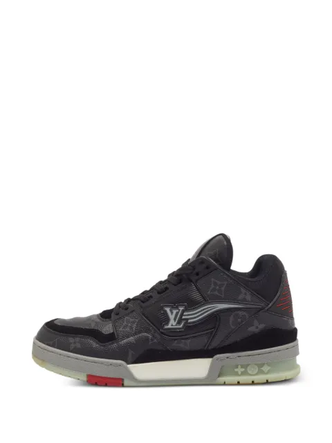 Louis Vuitton Pre-Owned LV-logo Monogram Eclipse low-top sneakers Black 1376934