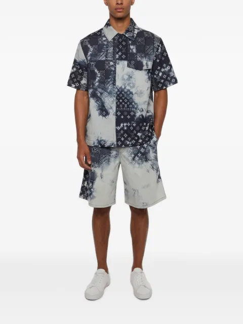Louis Vuitton Pre-Owned Monogram Bandana shirt and shorts set Blue 1377708