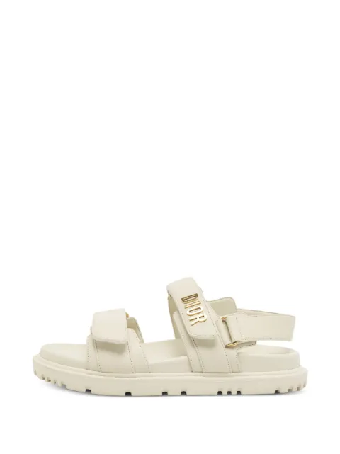 Christian Dior Pre-Owned Dioract touch-strap sandals Neutrals 1397017