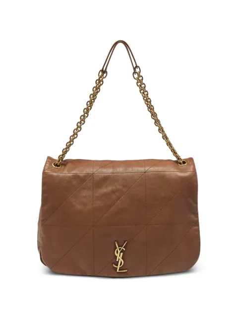 Saint Laurent Pre-Owned 2023 Jamie 4.3 geometric-quilted shoulder bag Brown 1387210
