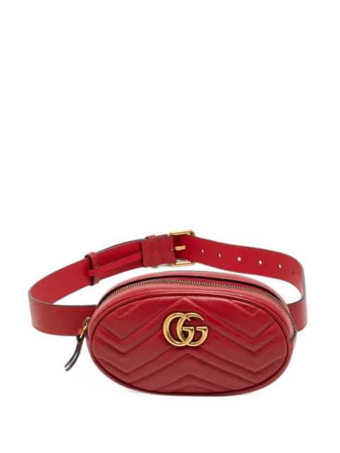 Gucci Pre-Owned GG Marmont belt bag Red 1383931