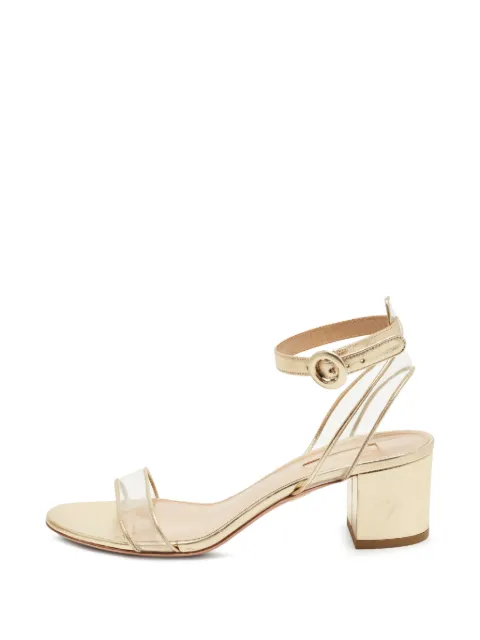 Aquazzura Minimalist ankle-strap sandals Yellow 1380785